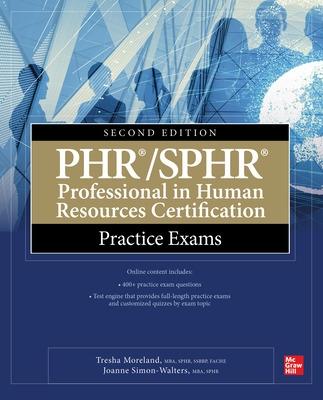 Book cover for PHR/SPHR Professional in Human Resources Certification Practice Exams, Second Edition