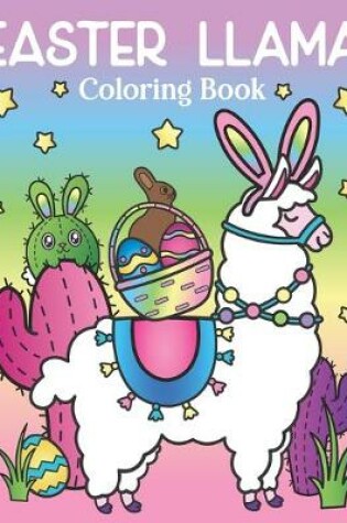 Cover of Easter Llama Coloring Book