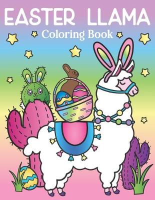 Book cover for Easter Llama Coloring Book