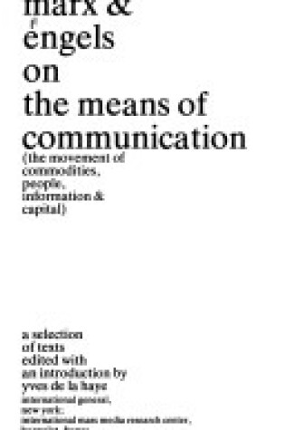 Cover of On the Means of Communication