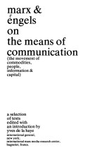 Book cover for On the Means of Communication