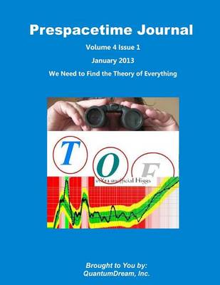 Cover of Prespacetime Journal Volume 4 Issue 1