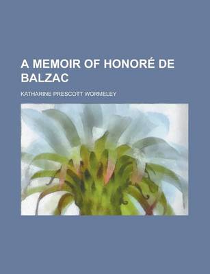 Book cover for A Memoir of Honor de Balzac