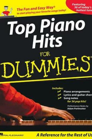 Cover of Top Piano Hits for Dummies