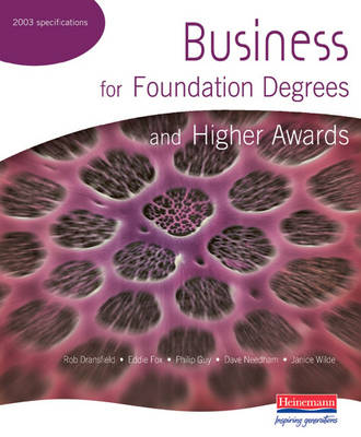 Book cover for Business for Foundation Degrees and Higher Awards