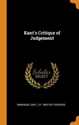 Book cover for Kant's Critique of Judgement
