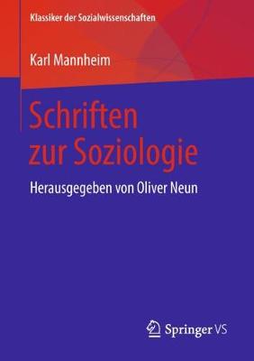 Book cover for Schriften zur Soziologie