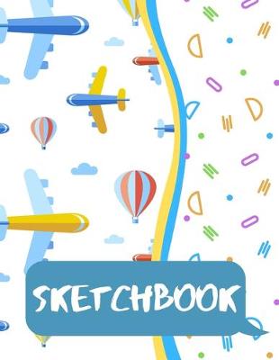Book cover for Sketchbook for Kids - Large Blank Sketch Notepad for Practice Drawing, Paint, Write, Doodle, Notes - Cute Cover for Kids 8.5 x 11 - 100 pages Book 3