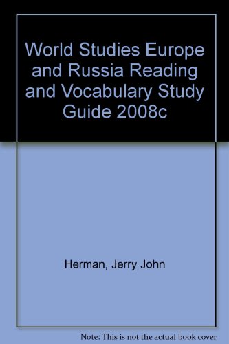 Book cover for World Studies Europe and Russia Reading and Vocabulary Study Guide 2008c