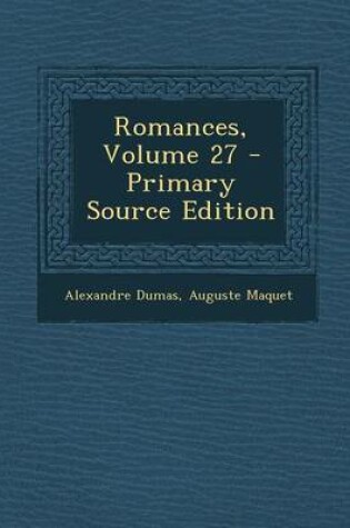 Cover of Romances, Volume 27