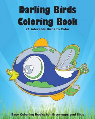 Book cover for Darling Birds Coloring Book