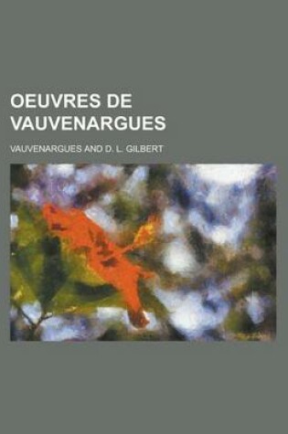 Cover of Oeuvres de Vauvenargues