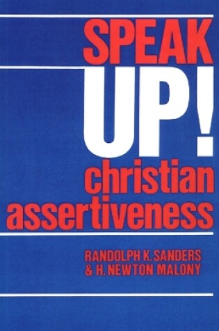 Cover of Speak Up! Christian Assertiveness
