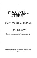Book cover for Maxwell Street