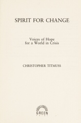 Cover of Spirit for Change