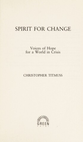 Book cover for Spirit for Change