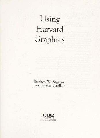 Book cover for Using Harvard Graphics