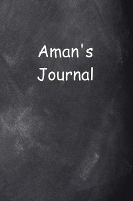 Book cover for Aman Personalized Name Journal Custom Name Gift Idea Aman
