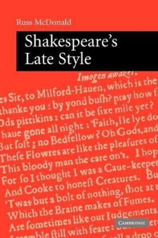 Cover of Shakespeare's Late Style