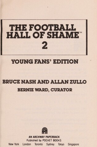 Cover of Football Hall of Shame 2: Young Fans' Edition