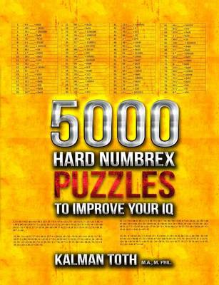 Book cover for 5000 Hard Numbrex Puzzles to Improve Your IQ