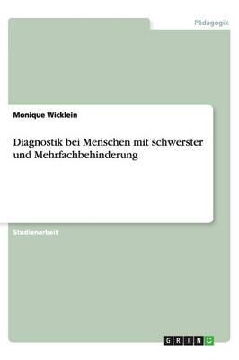 Book cover for Diagnostik bei Menschen mit schwerster und Mehrfachbehinderung