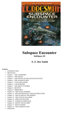 Cover of Subspace Encounter