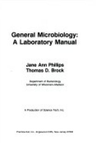 Cover of General Microbiology