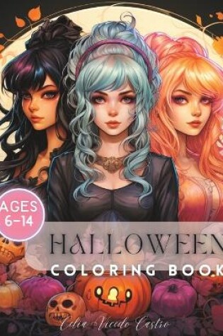 Cover of Halloween Coloring book for girls