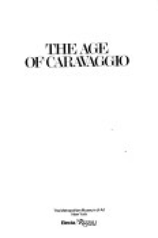 Cover of The Age of Caravaggio, 1590-1610