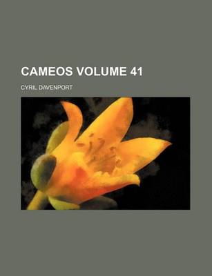 Book cover for Cameos Volume 41