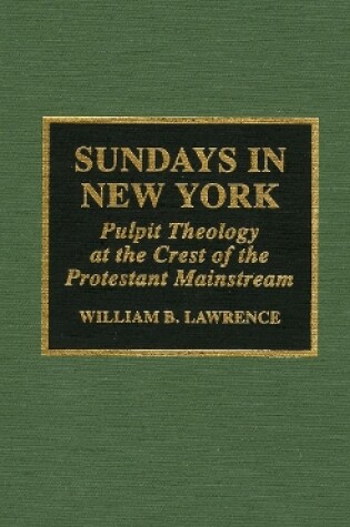 Cover of Sundays in New York