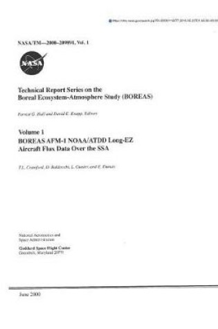 Cover of Boreas Afm-1 Noaa/Atdd Long-EZ Aircraft Flux Data Over the Ssa