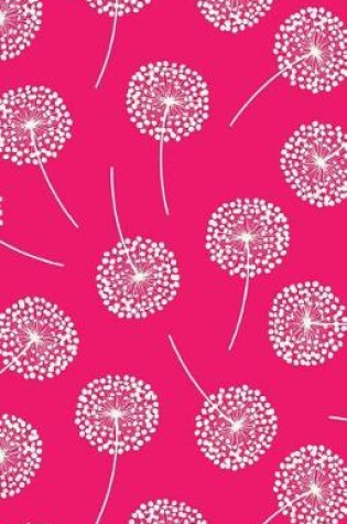 Cover of Journal Notebook Dandelions In Pink