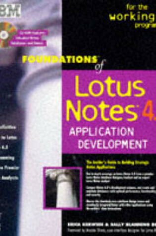 Cover of Foundations of Lotus Notes 4 Application Development