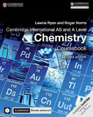 Book cover for Cambridge International AS and A Level Chemistry Coursebook with CD-ROM and Cambridge Elevate Enhanced Edition (2 Years)