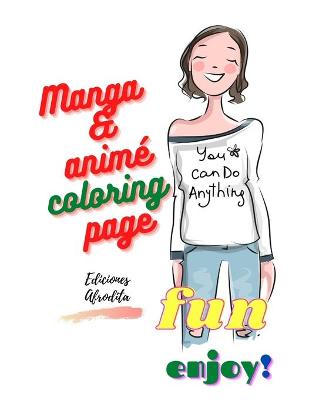 Book cover for Manga & animé coloring page