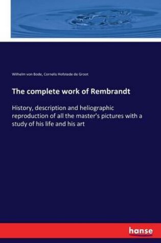 Cover of The complete work of Rembrandt