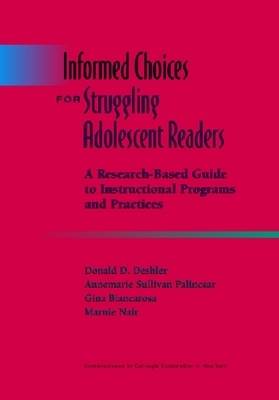 Book cover for Informed Choices for Struggling Adolescent Readers