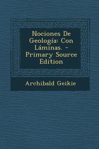 Cover of Nociones de Geologia