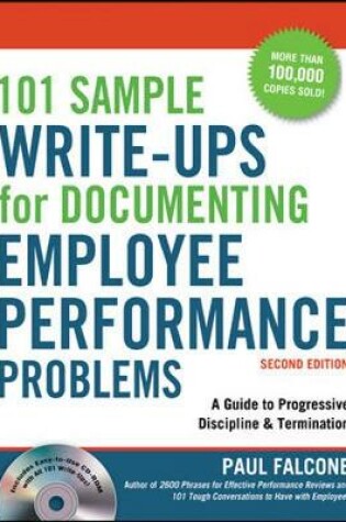 Cover of 101 Sample Write-Ups for Documenting Employee Performance Problems: A Guide to Progressive Discipline & Termination