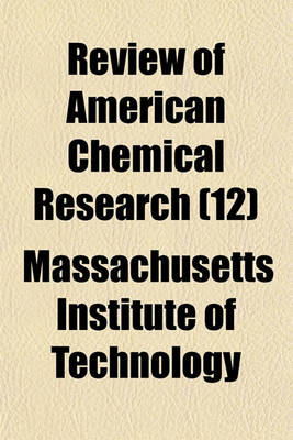 Book cover for Review of American Chemical Research (12)