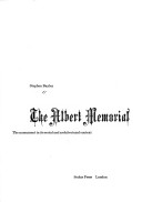 Book cover for The Albert Memorial