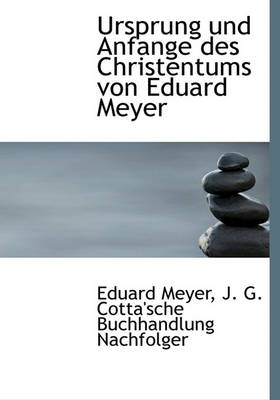 Book cover for Ursprung Und Anfange Des Christentums Von Eduard Meyer