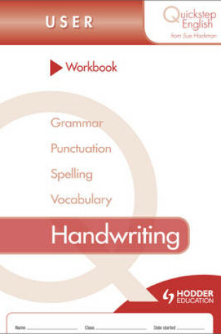 Cover of Quickstep English Workbook Handwriting User Stage