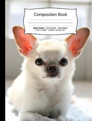 Book cover for Dog Composition Notebook, Wide Ruled