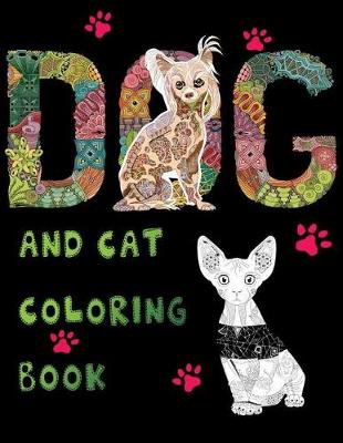 Book cover for Dog And Cat Coloring Book
