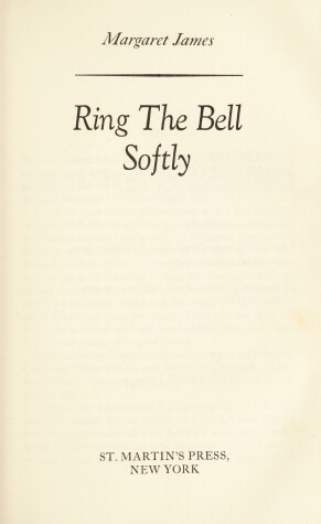 Book cover for Ring the Bell Softly