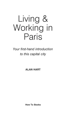 Book cover for Living & Working in Paris
