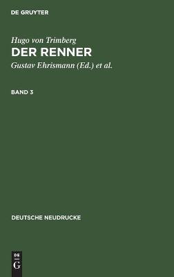 Book cover for Hugo Von Trimberg: Der Renner. Band 3
